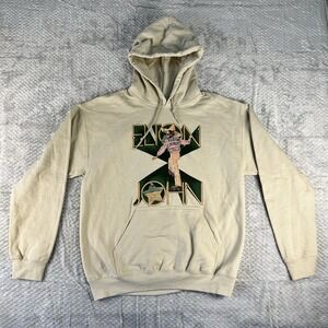 Elton John Farewell Yellow Brick Road Tour Hoodie 2022 Beige Concert Medium